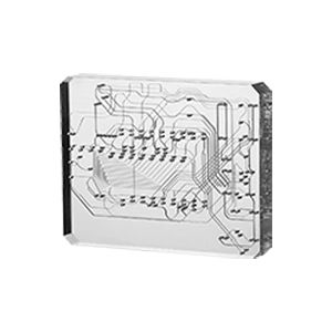 Bonded Manifold-PMMA representative of Keyto Diffusion-Bonded Manifolds